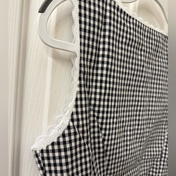 Reformation Amela Linen Top Remy Check - Picture 9 of 12